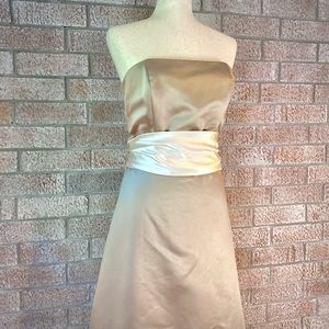Bill Levkoff Strapless Midi Formal Bridesmaid 12